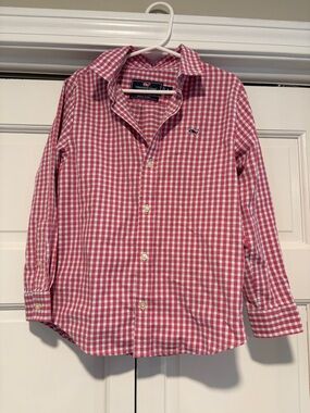 Boys Vineyard Vines Gingham Button-Down Shirt